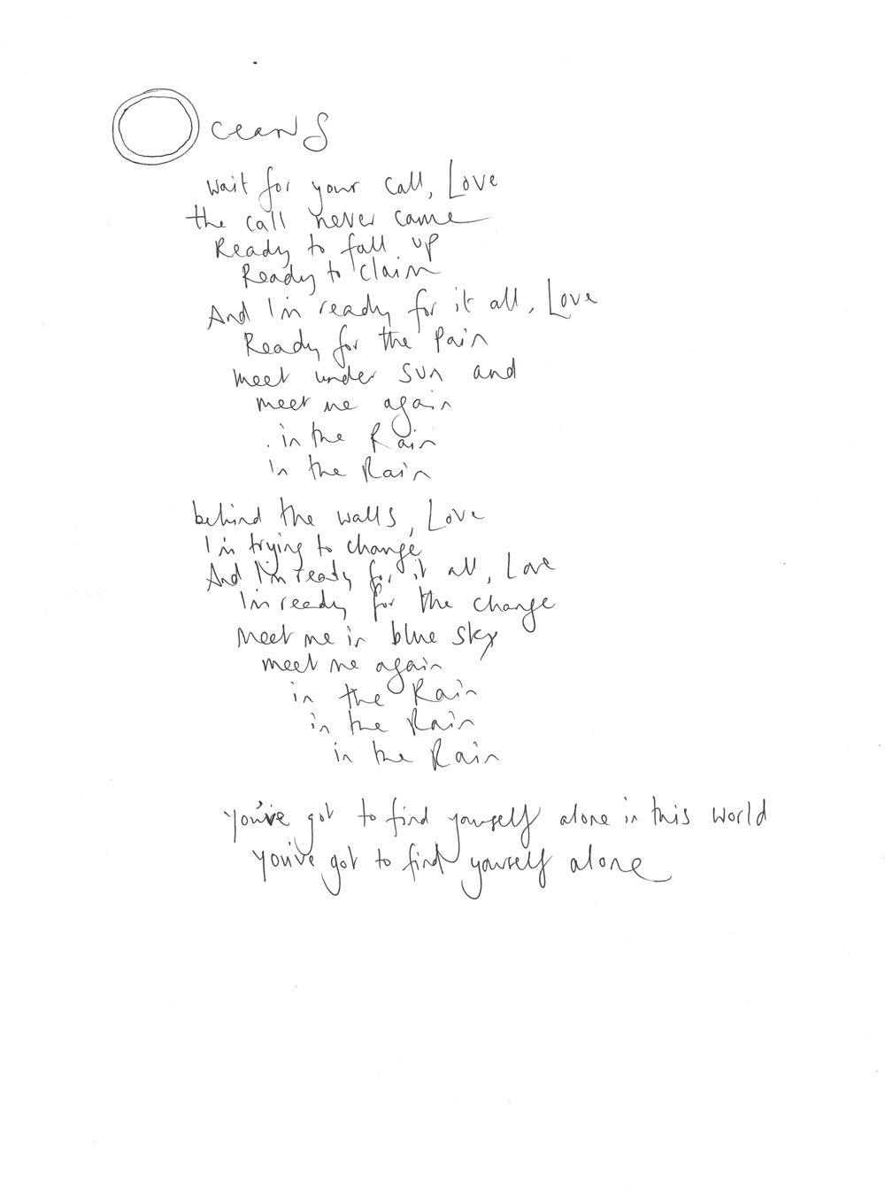 Coldplay Lyrics — TRUE LOVE - COLDPLAY