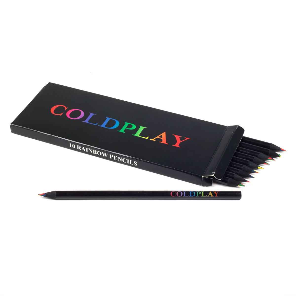 New rainbow pencils in the Coldplay Store