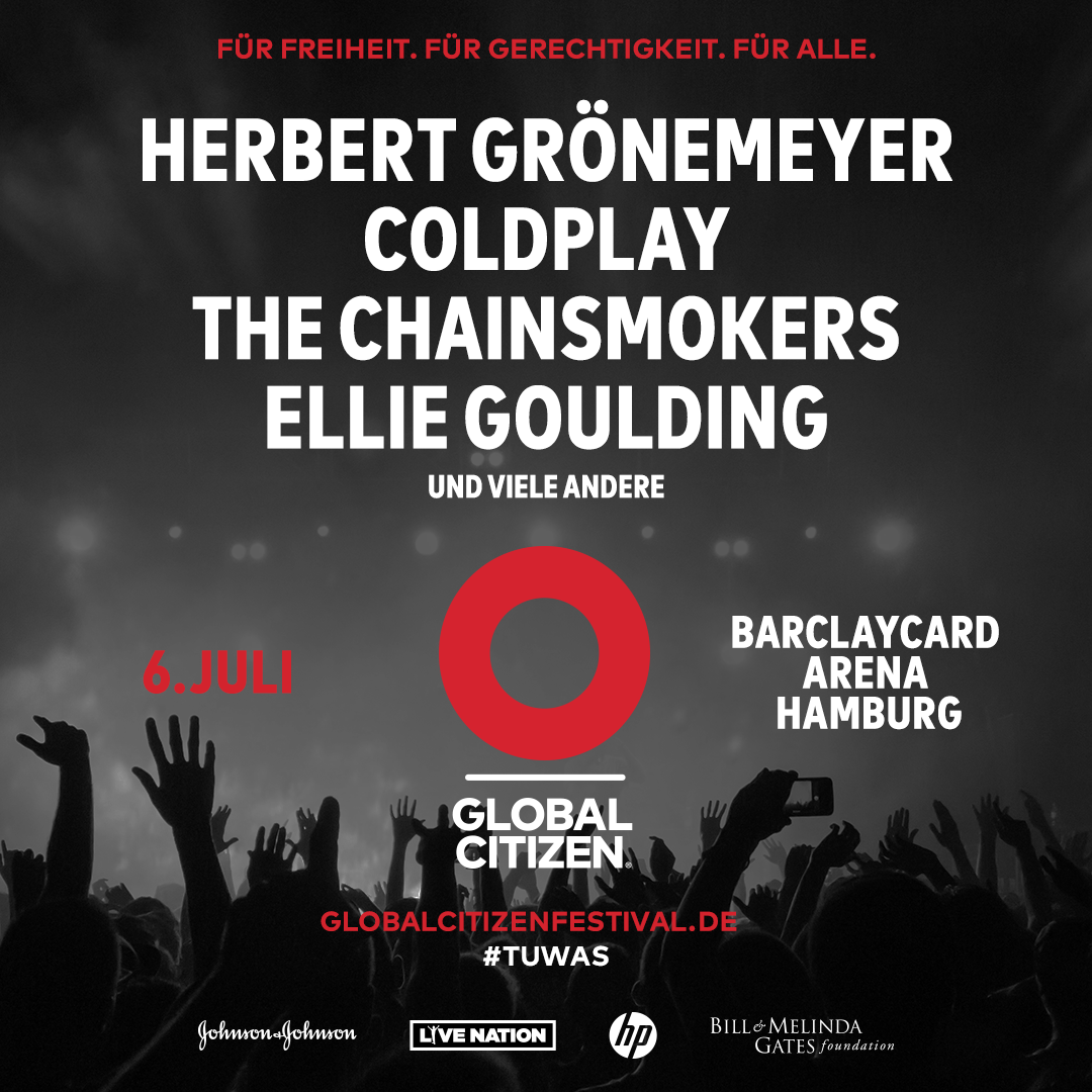 Coldplay to perform at Global Citizen Festival Hamburg