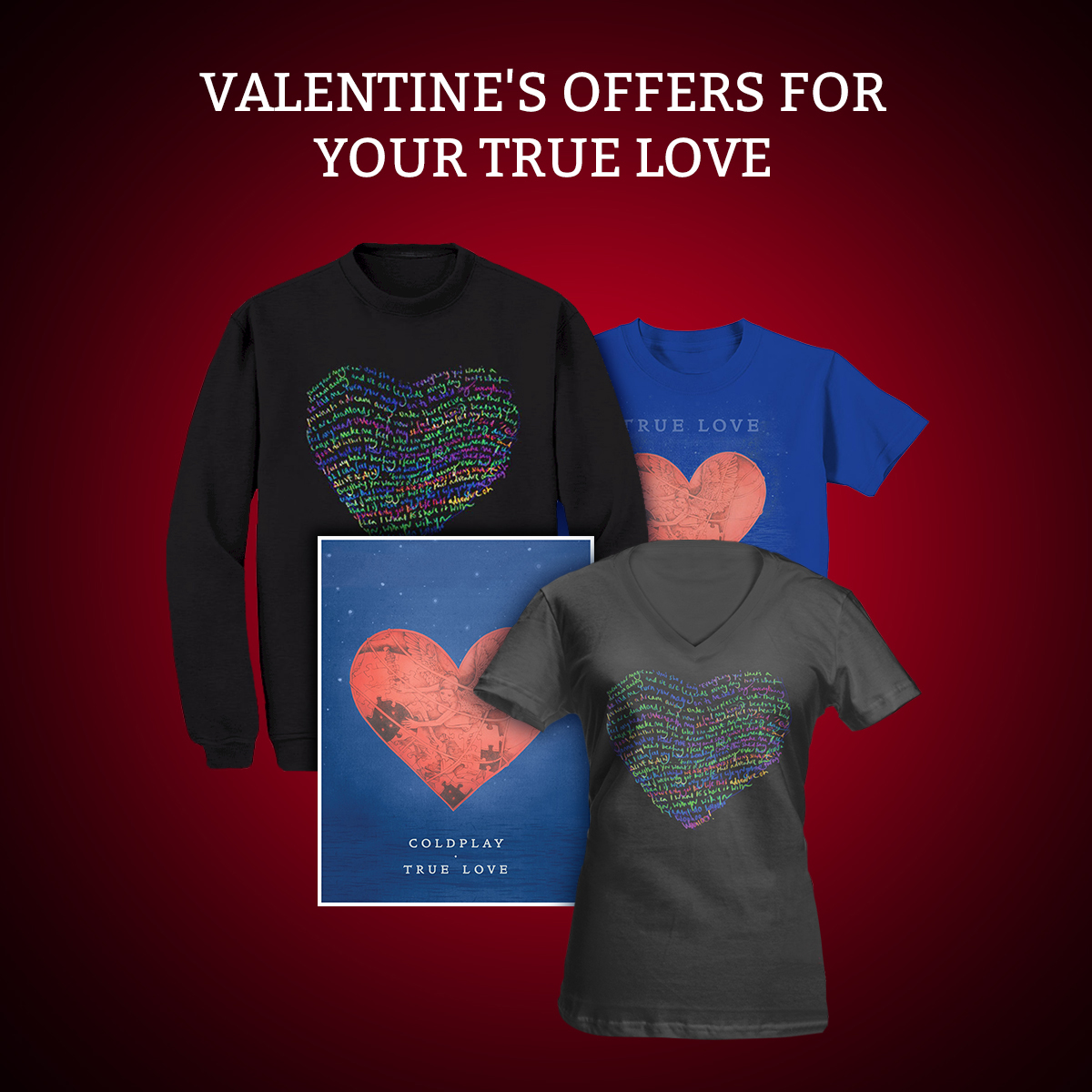 Valentine’s offers in the Coldplay Store